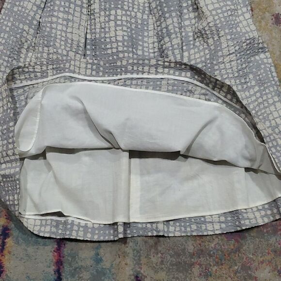 J. Crew Seersucker Cotton Strapless Dress Size 12 - Picture 6 of 11